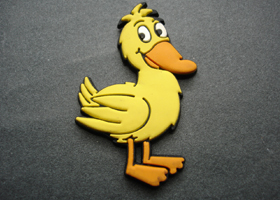 PVC Magnets...Yellow Cute ducks