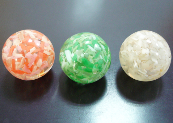 Resin Balls...Transparency With Multi-colores