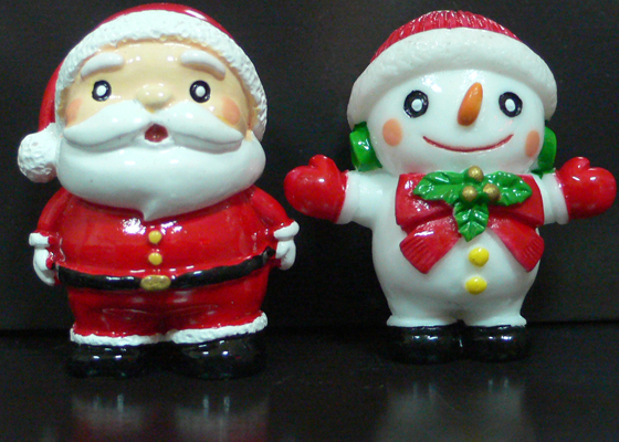 Small Poly Products... Santa Claus & Snowman