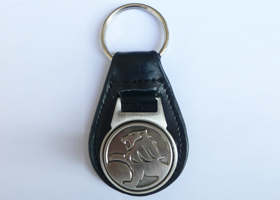 皮革+金屬浮雕鑰匙圈...中國汽車租賃
