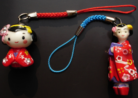 日本流行的舞姬公仔手機吊飾