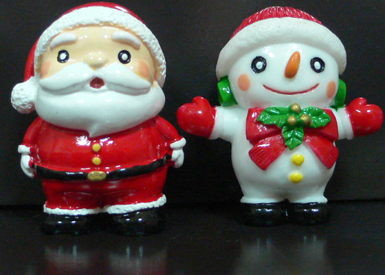聖誕老人與雪人迷你小公仔 